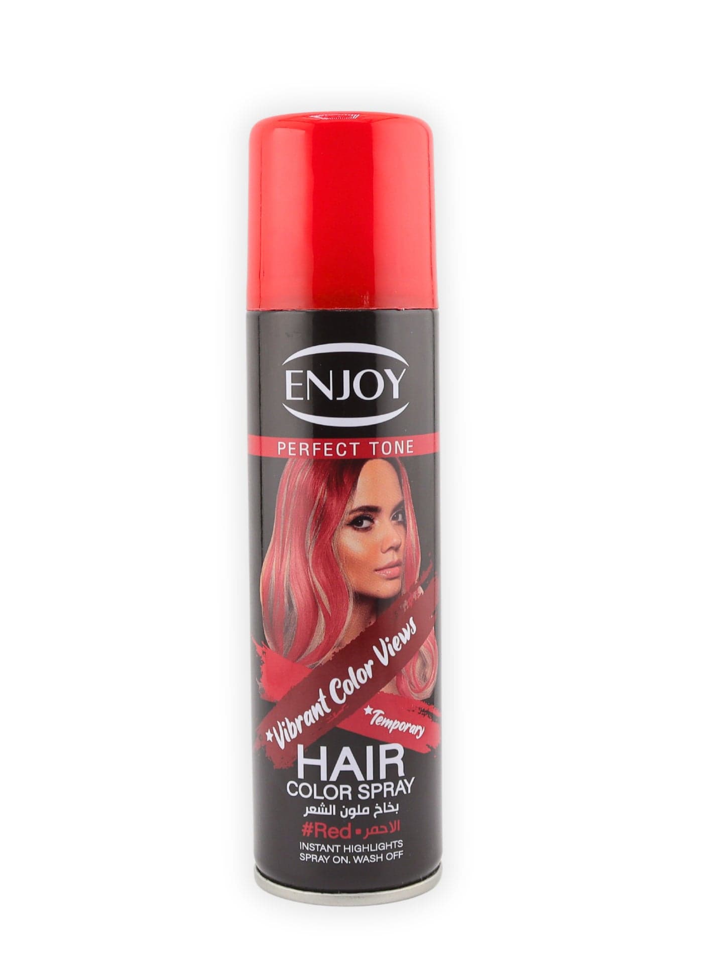 ENJOY Temporary Hair Color Spray – Red | Vibrant, Washable & Non-Permanent | 150ml