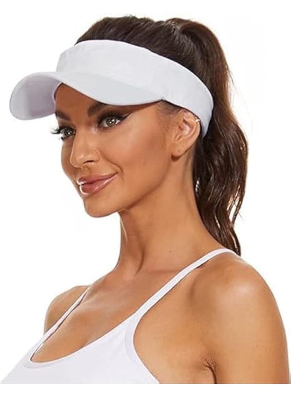 Womens Visor Hats for Women Cotton Adjustable Sun Visors for Women Sports Outdoor Unisex Golf Tennis Visor for Men