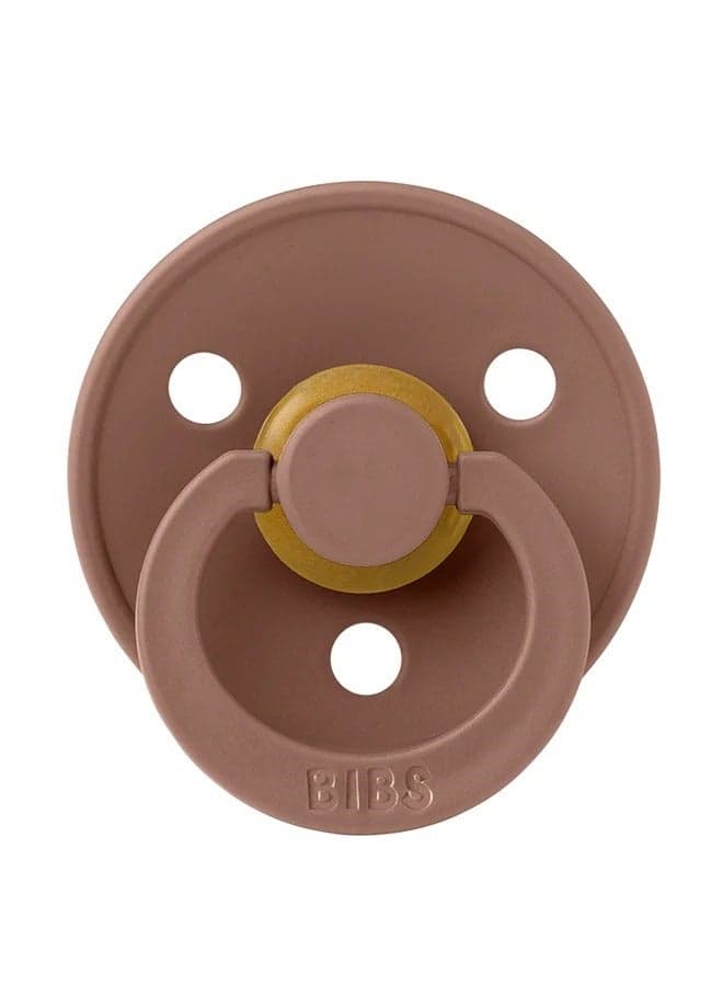 BIBS Pacifier DeLux Colour Glow (Latex), Baby 1-piece Woodchuck