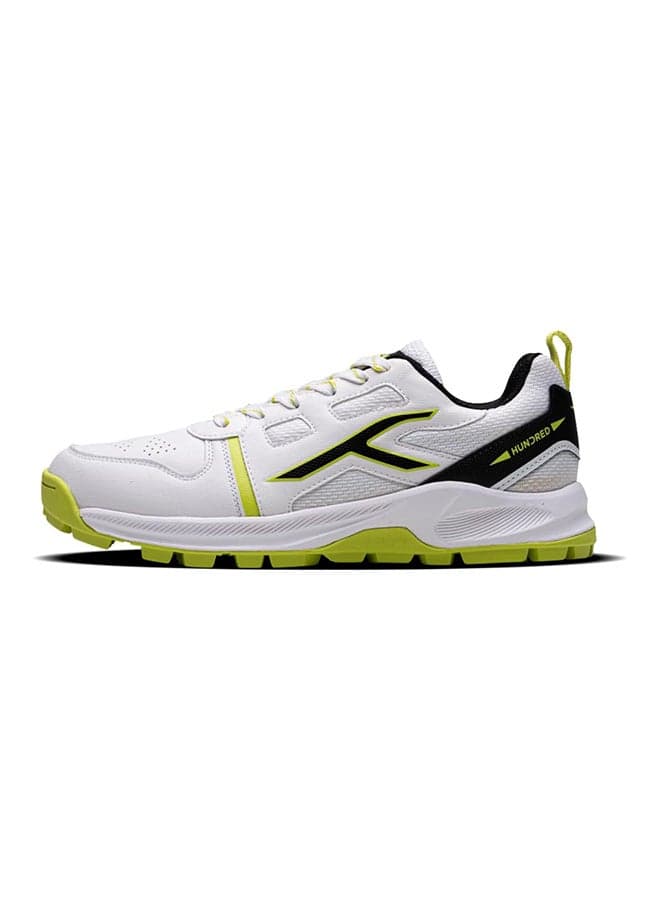 Hyperturf - Cricket Shoe - White/Lime/Black (Uk 9) (Hkfs-4M023-3-9)