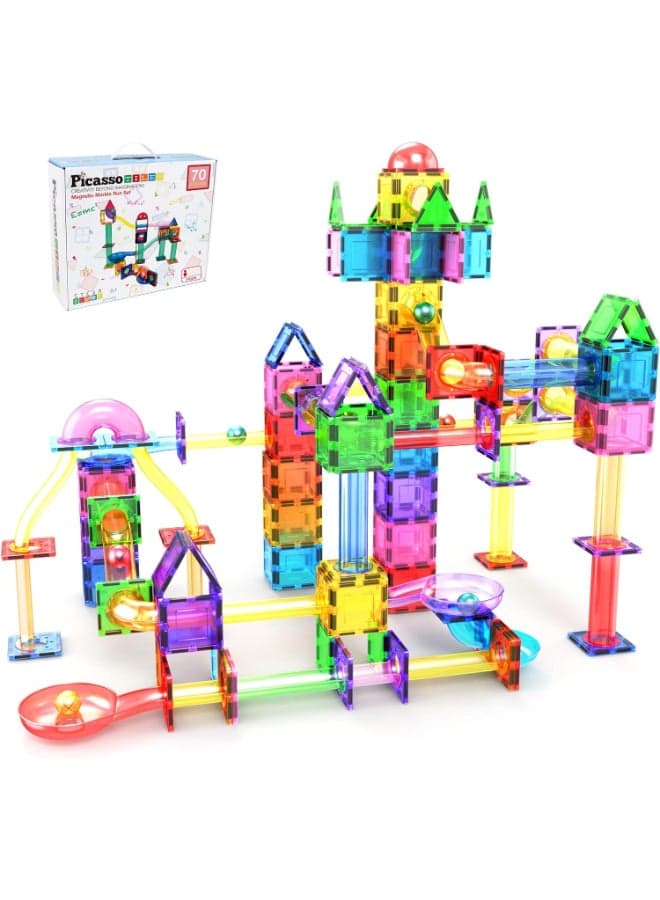 Picasso Magnetic Marble Run Set 70-pieces