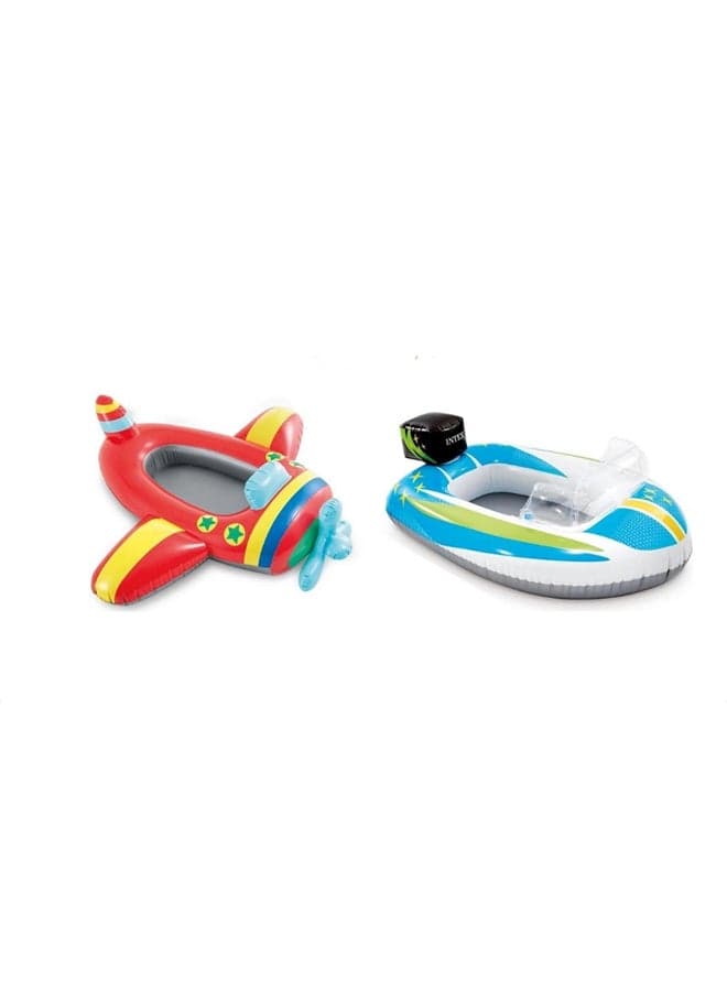 Intex Pool Cruiser Inflatable Pool Floats | Assorted Color May Vary | 119x114cm | Ages 3-6 52x37inch