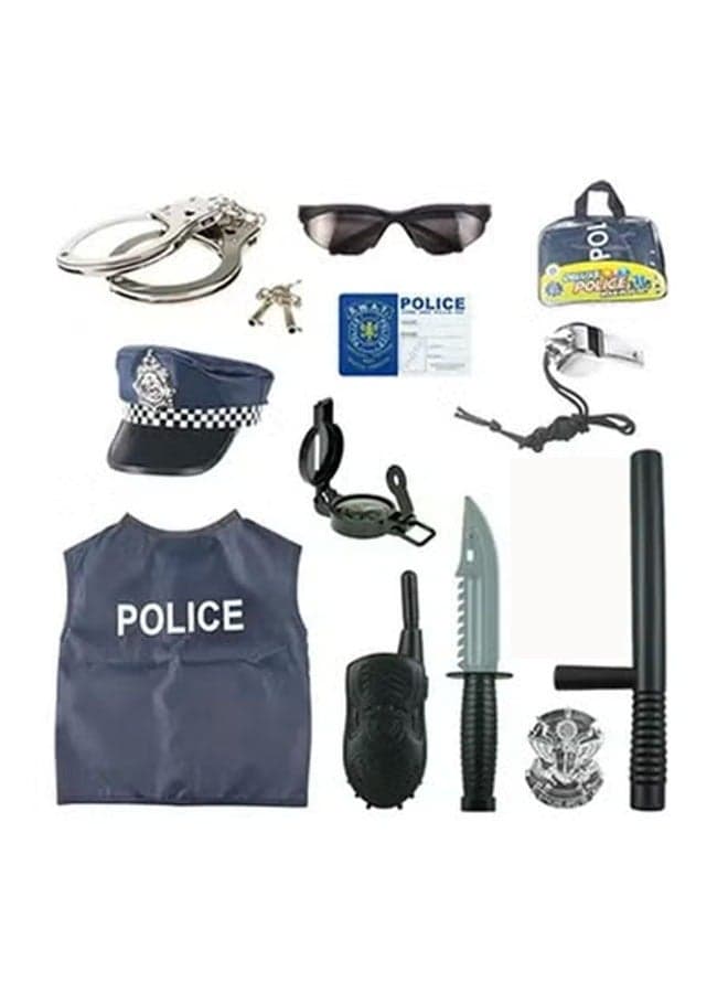 13-Piece Police Costume-Pretendplay