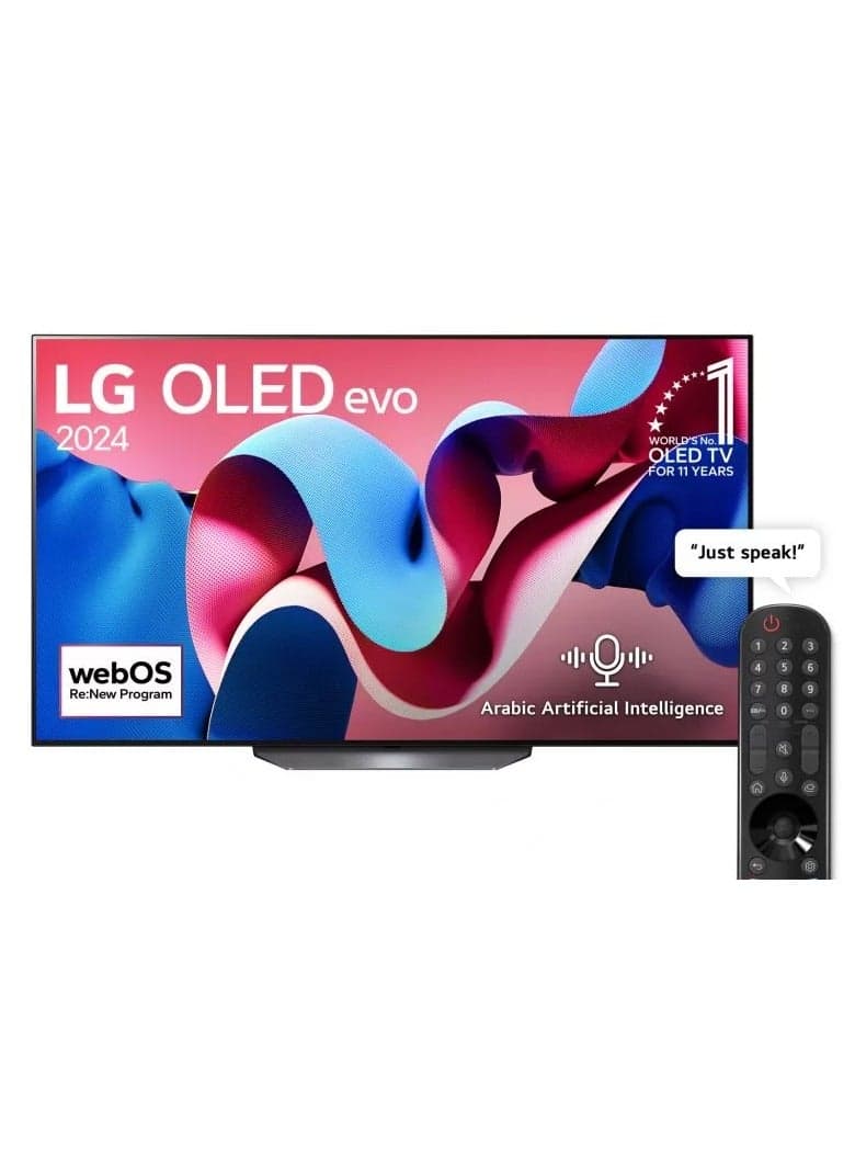 65 inch OLED AI 4K 120Hz Smart TV AI Magic remote webOS24 2024 OLED65CS4VA-AMAE black