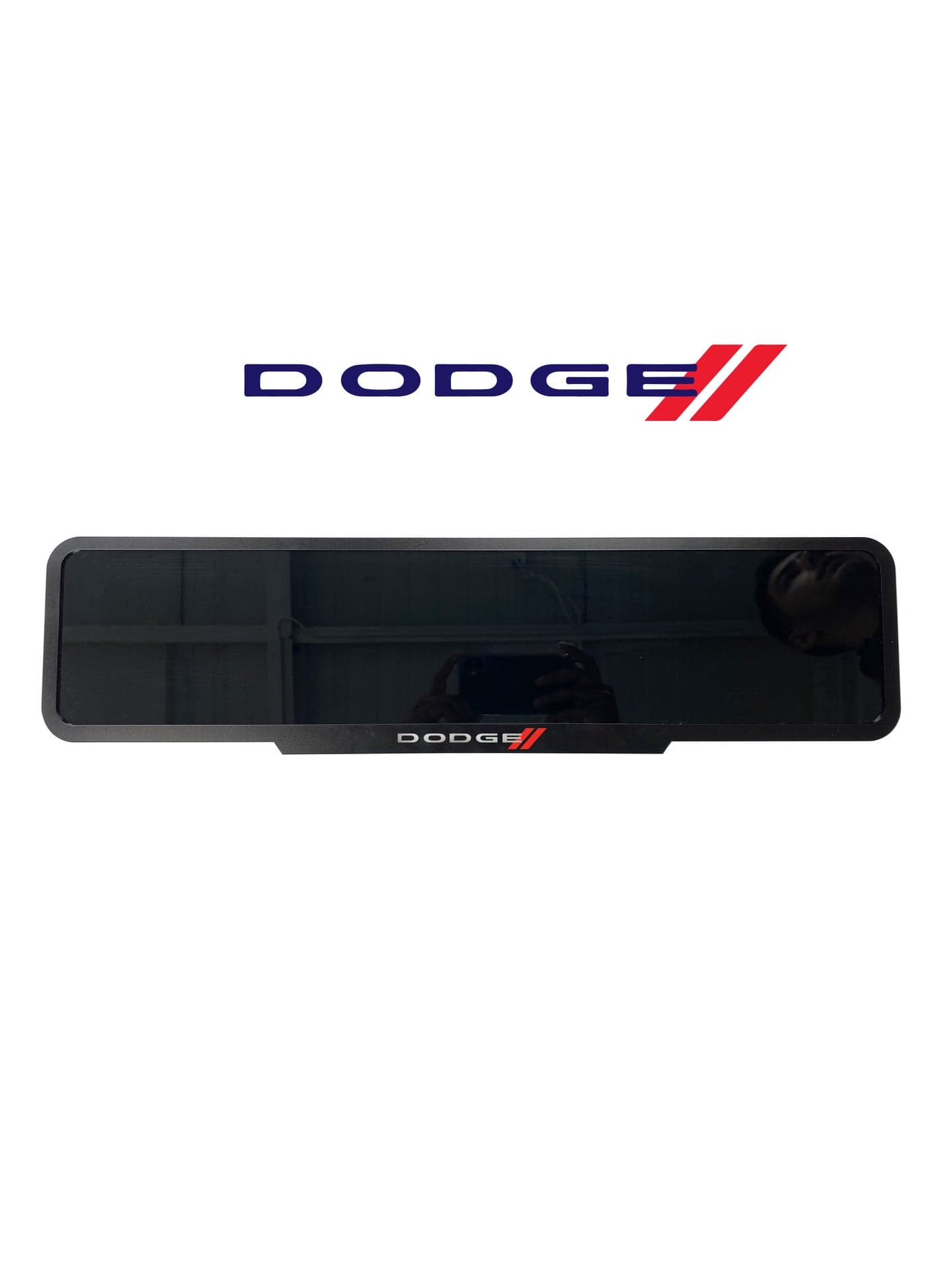 Dodge Custom Number Plate Frame – Premium Black Finish with Dodge Logo – Easy Installation, Strong Adhesive – Available in Sport, Square & Long Sizes