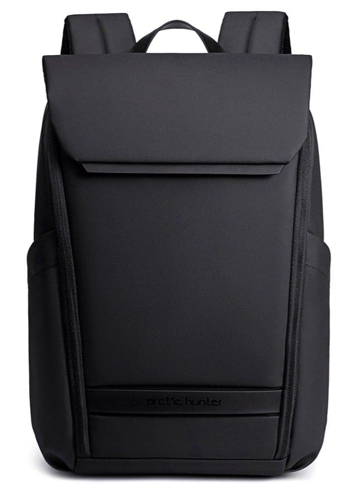 College Laptop Backpack, Business Travel Durable Work Bag with Laptop Compartment for Men, Black