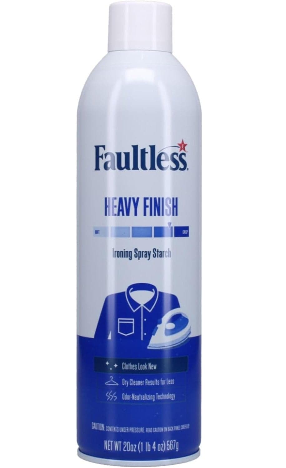 Faultless Instant Fabric Stiffener Spray for Clothes | Wrinkle Free Instantly | Denims & Blankets | For All Types Of Clothes | Lasts 90 Days