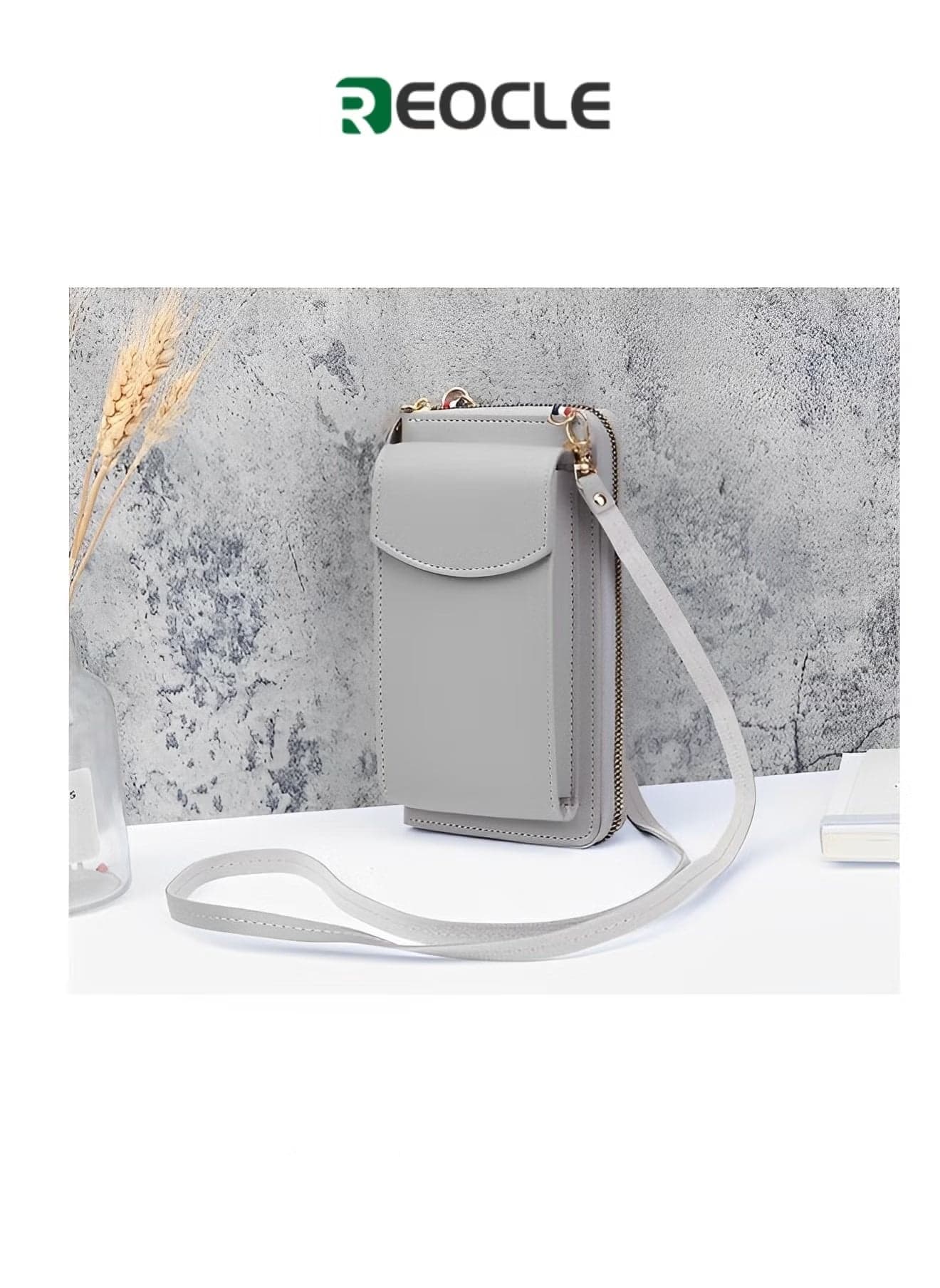 Women's Crossbody Bag Leather Cell Phone Purse Wallet Clutch Wallet with Credit Card Slots & Large Capacity Multifunctional Shoulder Bag