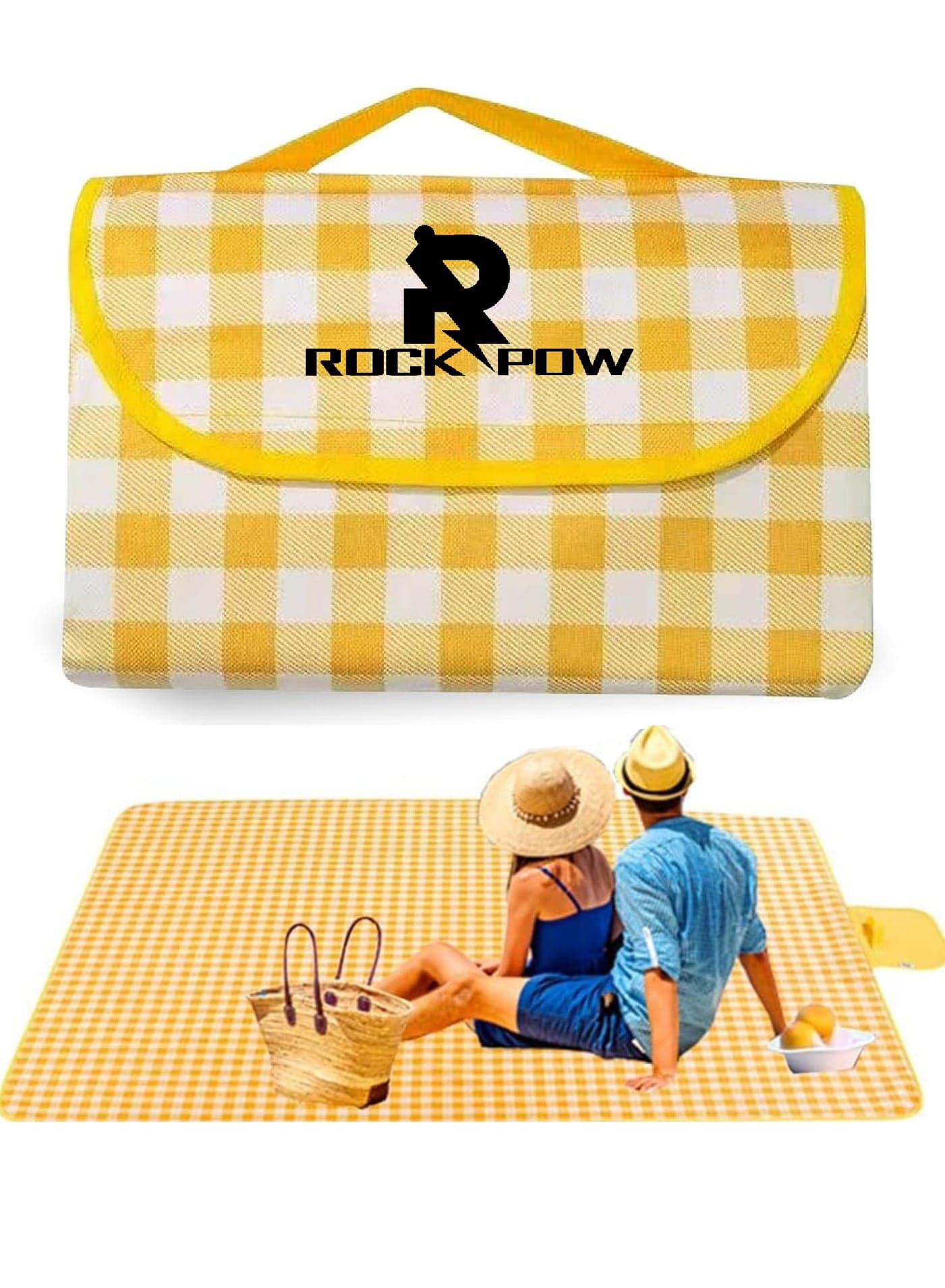 Large Outdoor Foldable Picnic Blanket Waterproof Beach Mat Waterproof Picnic Blanket Portable Picnic Mat Portable For Outdoor Camping Family Outdoor Park Garden 200x200cm
