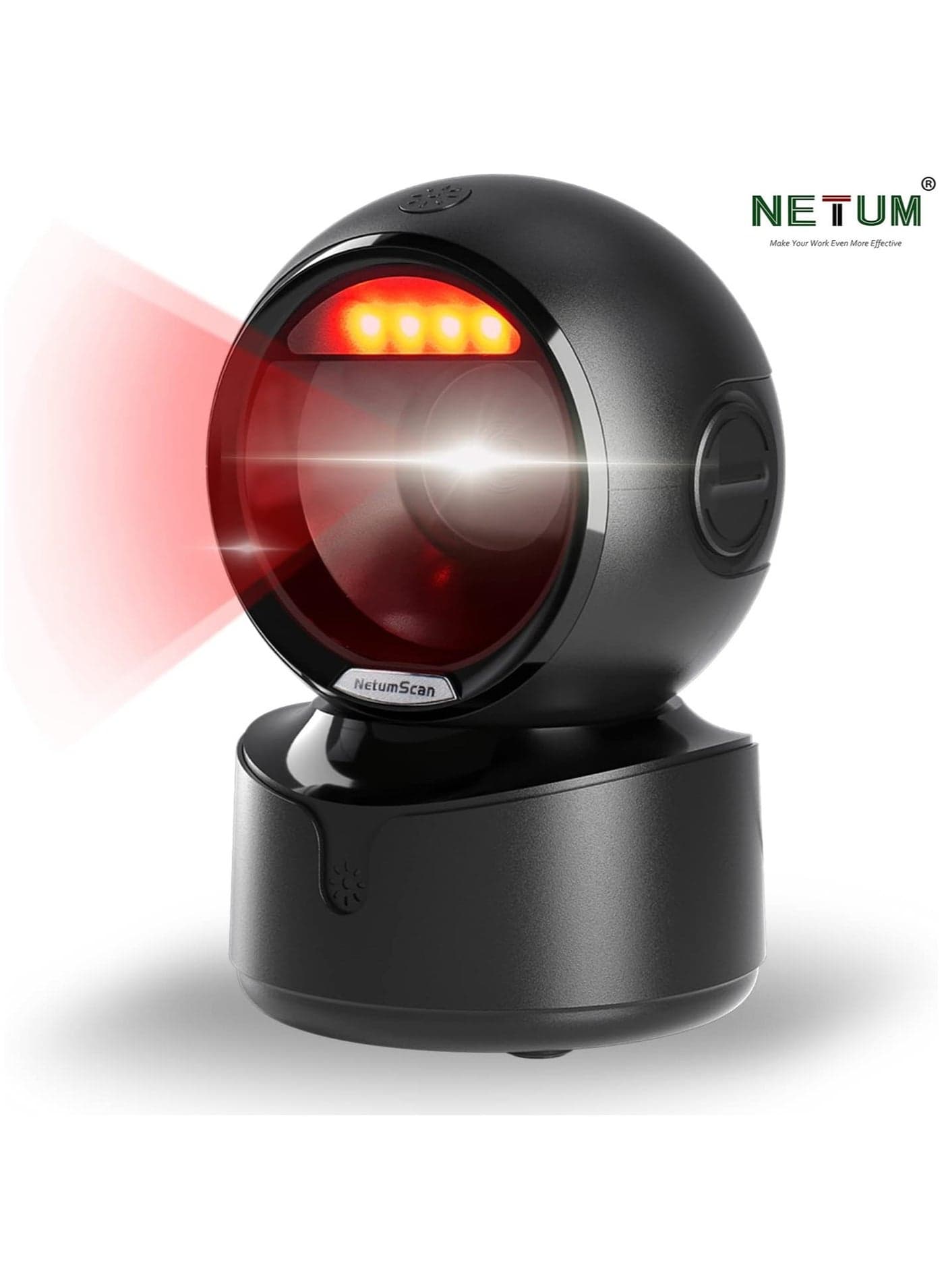 Automatic Omnidirectional Desktop Barcode Scanner, Hands-Free USB Wired QR Barcode Reader, 1D 2D Bar Code Image Sensing for Warehouse, Supermarket, Retail Store, Bookstore Pos System
