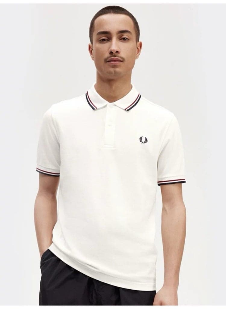 Slim Fit Men's Polo Shirt - Business Casual Short Sleeve Collared Shirt