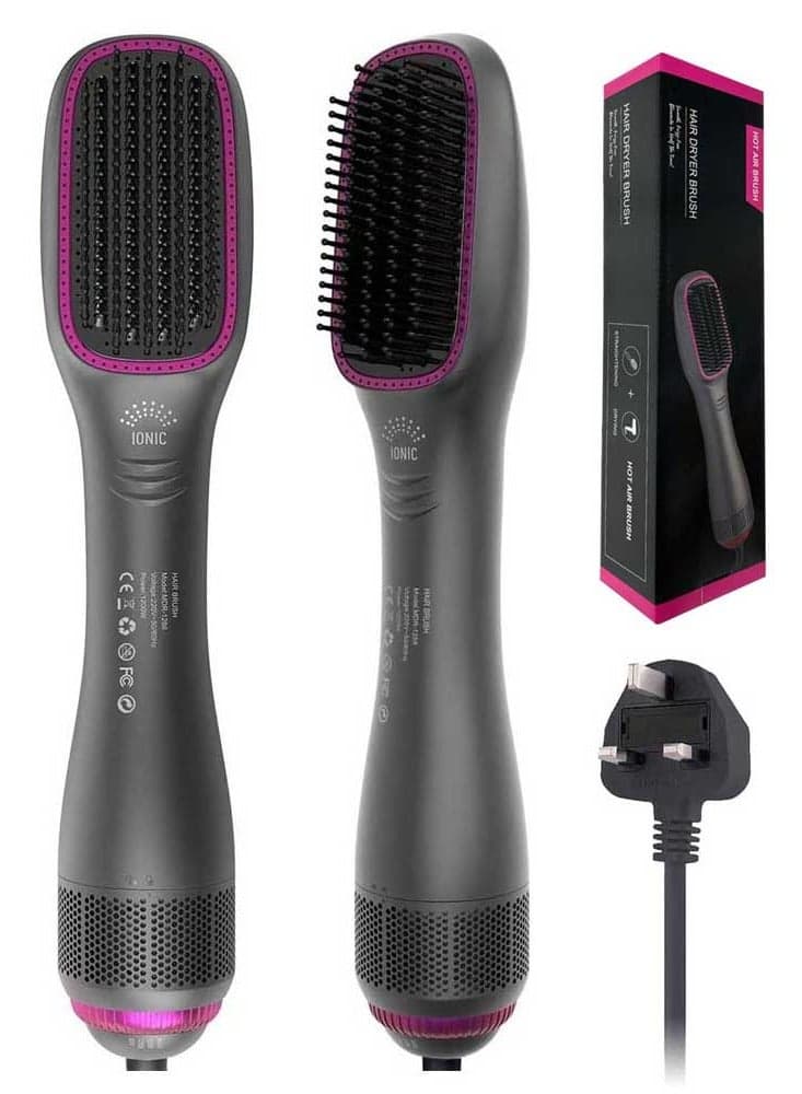 Professional Hair Dryer Brush and Styler, Negative Ions Hot Air Brush, Blow Dryer Comb, Suitable for Straight and Curly Hair, Achieve Salon Styling Volume Blow Dryer Brush Hair Styler