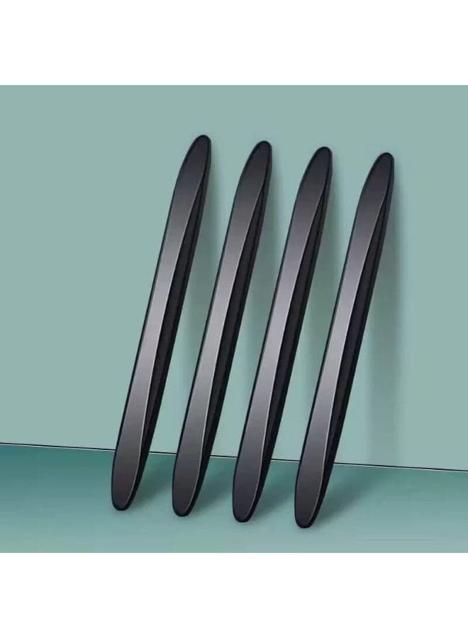 4 Packs Anti-Collision Patch Car Bumper Guard Strip Anti-Scratch Bumper Protector Trim Universal Rear Bumper Protector Car Door Edge Guards Car Side Door Edge Guards Protector (Black)