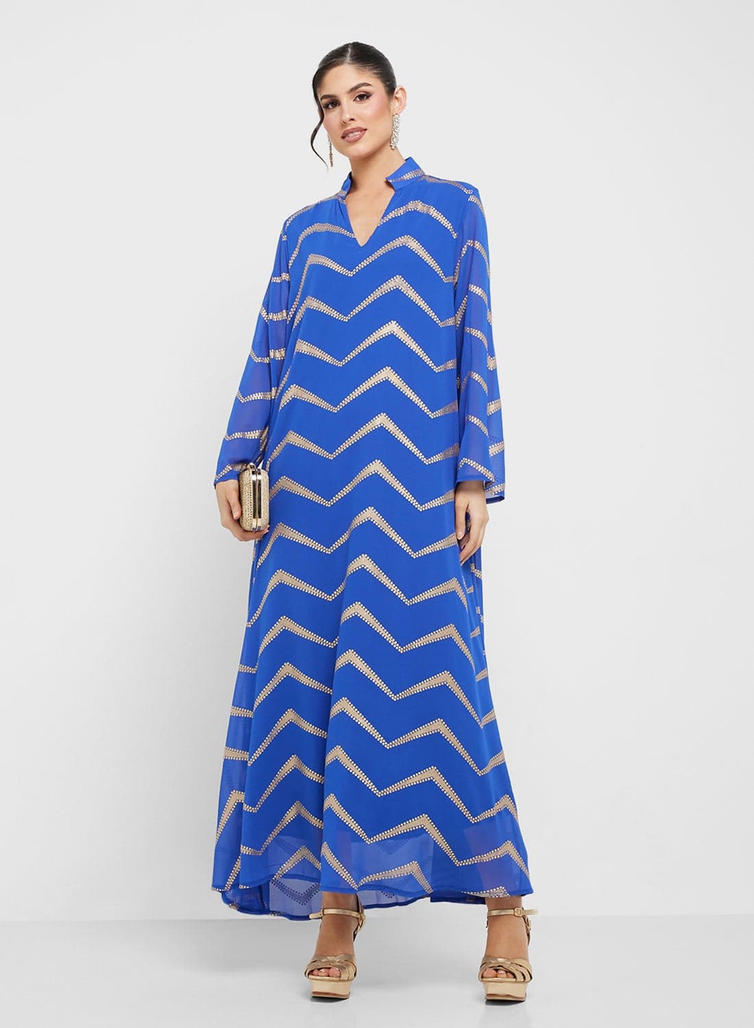 Chevron Print Dress