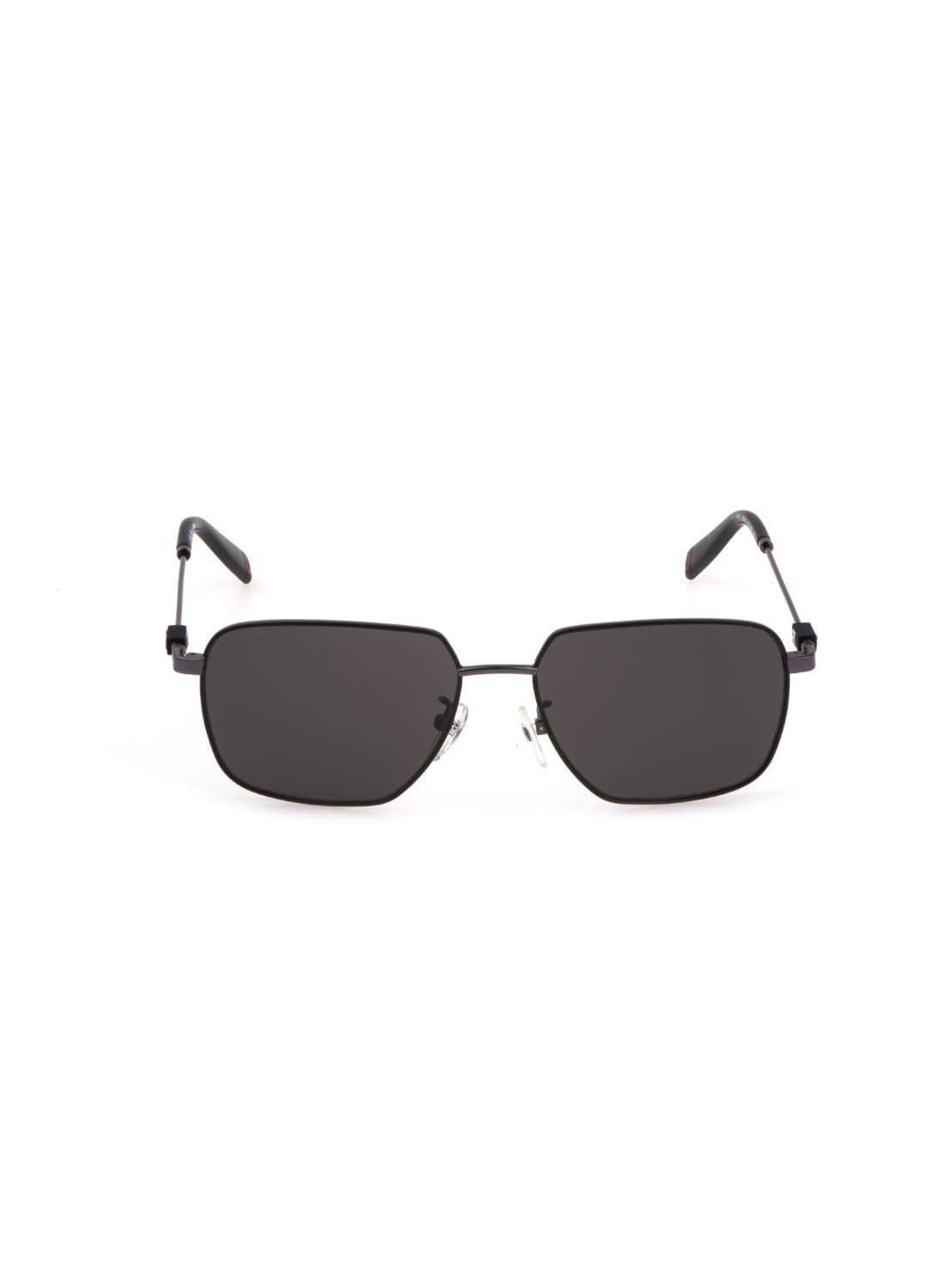Unisex Square Shape Stainless steel Sunglasses SFI457 550K56 - Lens Size: 55 Mm - Gun W/Matt Black Parts