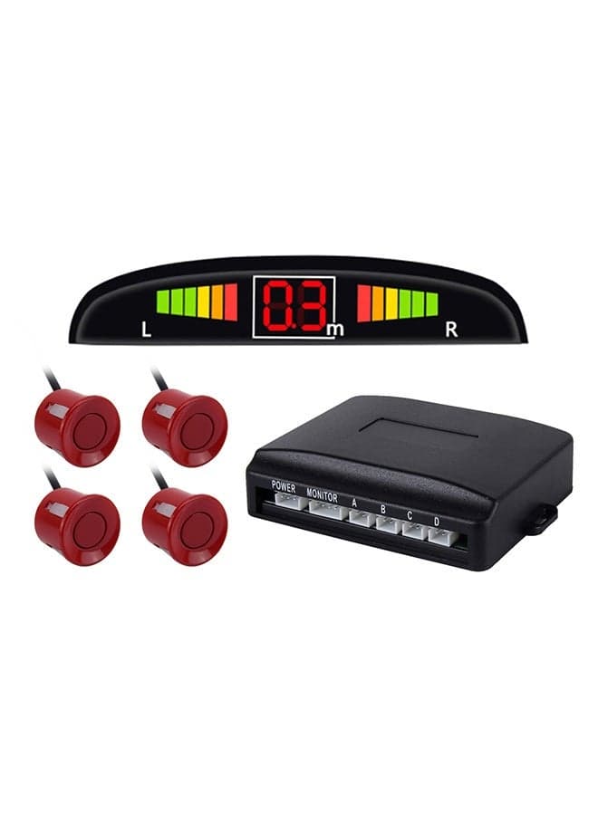 Premium Quality 4 Parking Sensors Car Reverse Backup Radar System With LCD Display
