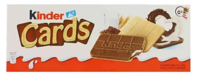 Kinder Cards Crispy Chocolate Biscuits- 128gms