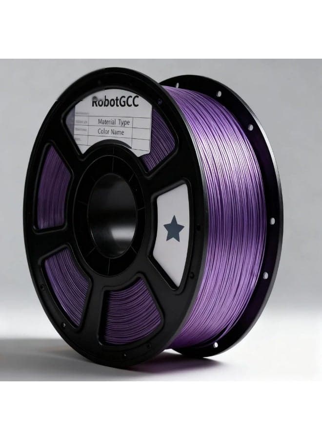 PETG Crystal Purple 1.75mm 3D Printing Material 1KG Spool for FDM 3D Printing Smooth Extrusion Stable Diameter ±0.02mm Low Warping Strong Layer Adhesion High Strength Transparent Effect Easy Print PETG 3D Printing Material for Prototyping Engineering Models DIY Education Compatible with Most 3D Printers Semi Transparent Glossy Finish Impact Resistance Durable Performance Continuous Printing No Clogging Uniform Winding Precision Printing Reliable Output