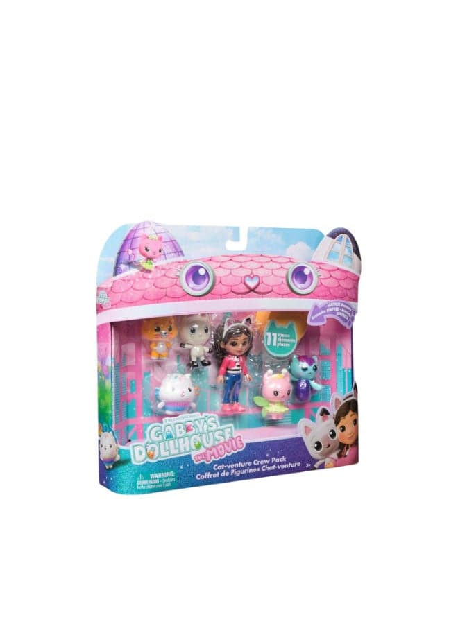 Gabby’s Dollhouse: The Movie Cat-venture Crew Pack (9 cm, 11 Pieces)