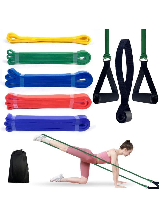 Pull up Assist Bands,Exercise Resistance Bands Stretch Bands, Mobility Bands, Powerlifting Bands For Resistance Training, Physical Therapy And Home Workout