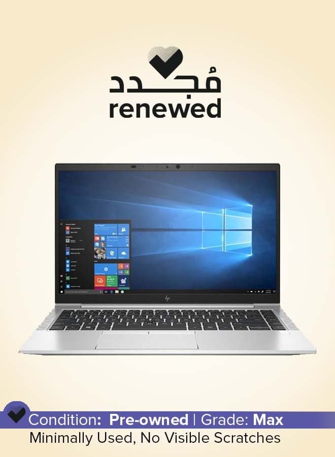 Renewed - Elitebook 840 G7 Laptop With 14-Inch FHD Display,Intel Core i7/Quad Core/10th Generation/16GB DDR4 RAM/512 GB SSD/Windows 10 Pro English Silver