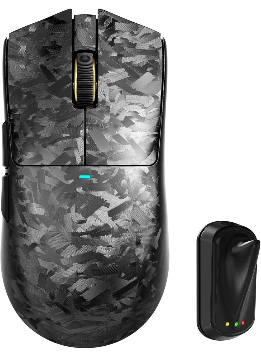 ATTACK SHARK X11 Ultra 8K - Mouse inalámbrico para juegos de fibra de carbono, Nordic 54L15 MCU, sensor PAW3950MAX, superligero de 2.08 oz, 42000 DPI, BT/2.4 GHz/mouse con cable con 100 millones de