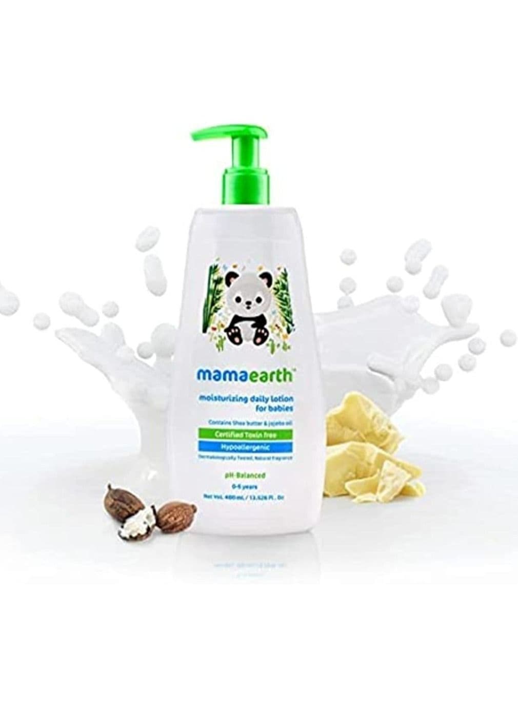 Mamaearth Moisturizing Daily Lotion For Babies Kids Face Cream for Dry Skin Contains Shea Butter and Jojoba Oil (400 ML)