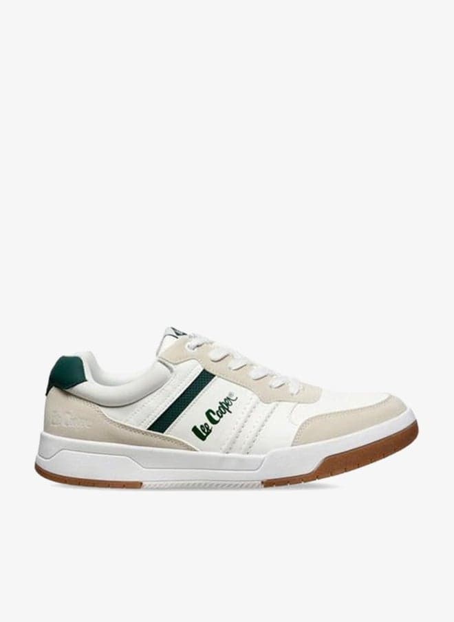 Men Panelled Lace-Up Sneakers