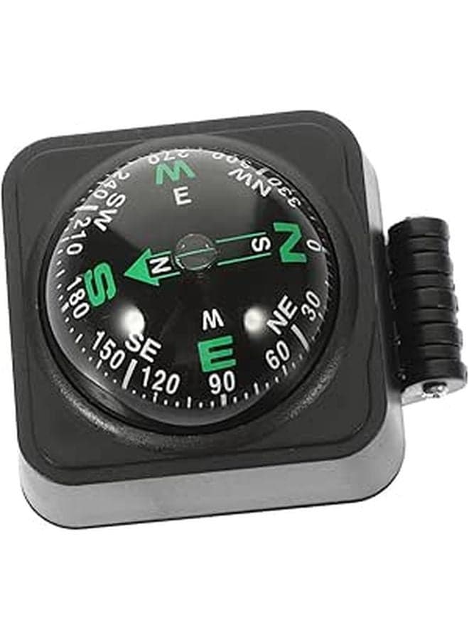 Car Compass Ball Dashboard Mount Durable for Road Trips Outdoor Activities Black
