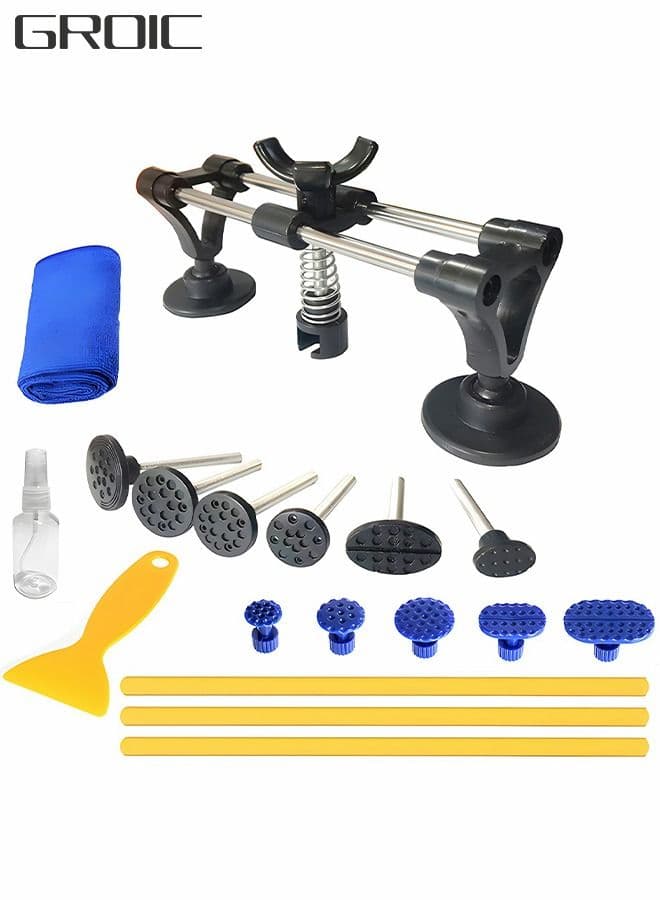 Paintless Dent Repair Kit (PDR Tools) ,Bridge Dent Puller Kit,Car Dent Puller Removal Dent Remover Kit,Car Repair Tool Kit