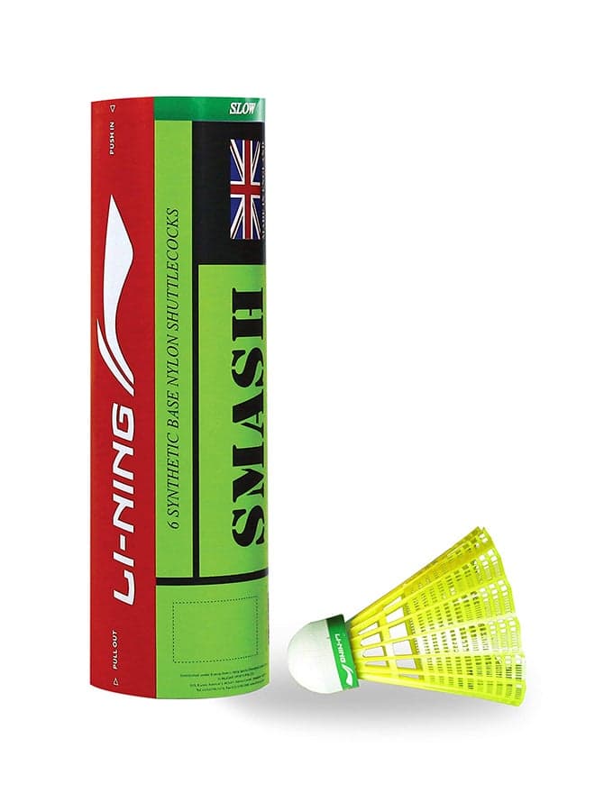 Smash Nylon Badminton Shuttlecocks | Extreme Durability | Synthetic Cork