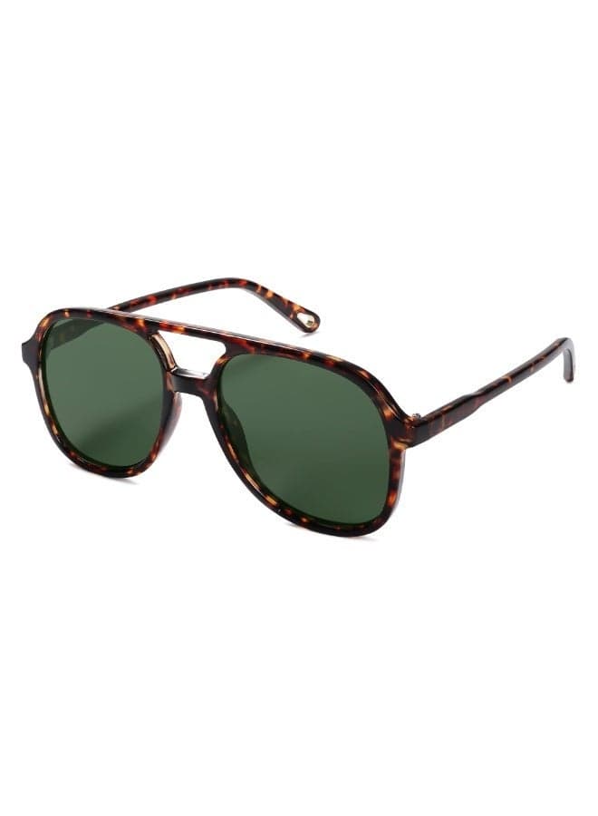 Retro Polarized Aviator Sunglasses Womens Mens Classic 70s Vintage Trendy Square Aviators
