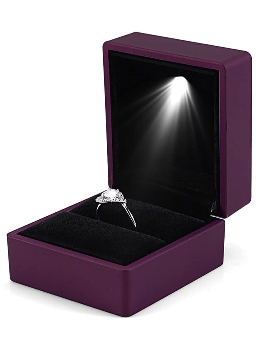Engagement ring LED light box jewelry gift box
