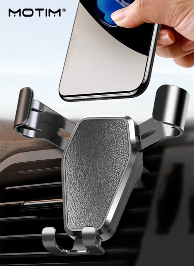 Car Mobile Phone Holder with Hook for Air Vent, Hands Free Universal Car Phone Mount, Anti Shake Mobile Phone Stand, Ultra Stable Hook Design, Fit for iPhone, Android and All Smartphones