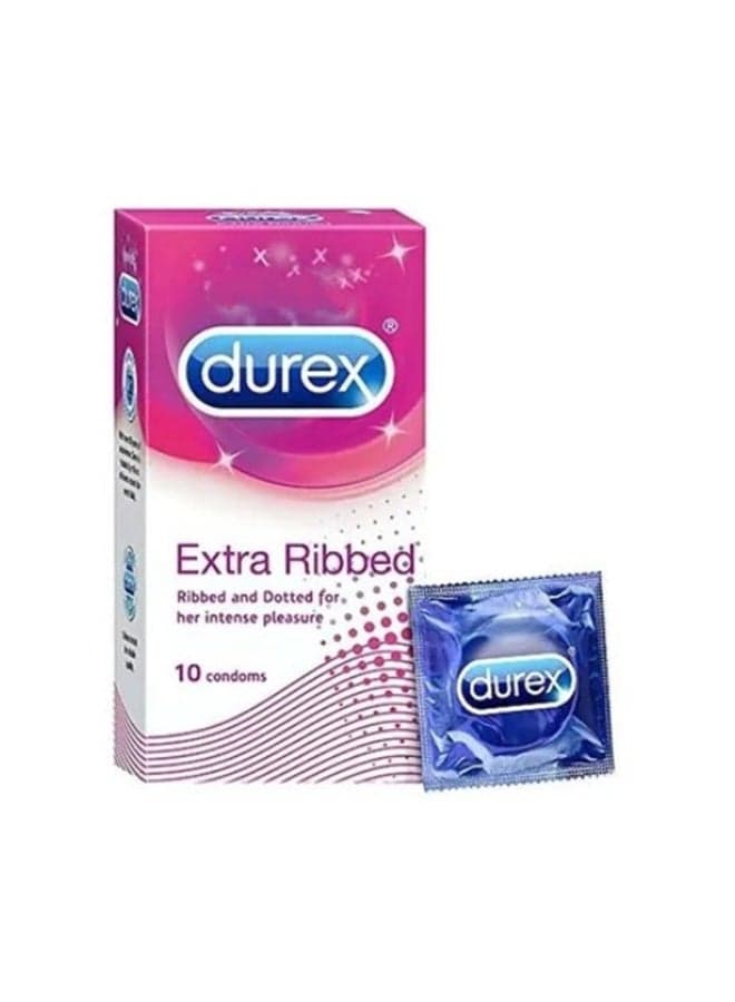 10-Piece Extra Ribbed Condom Set