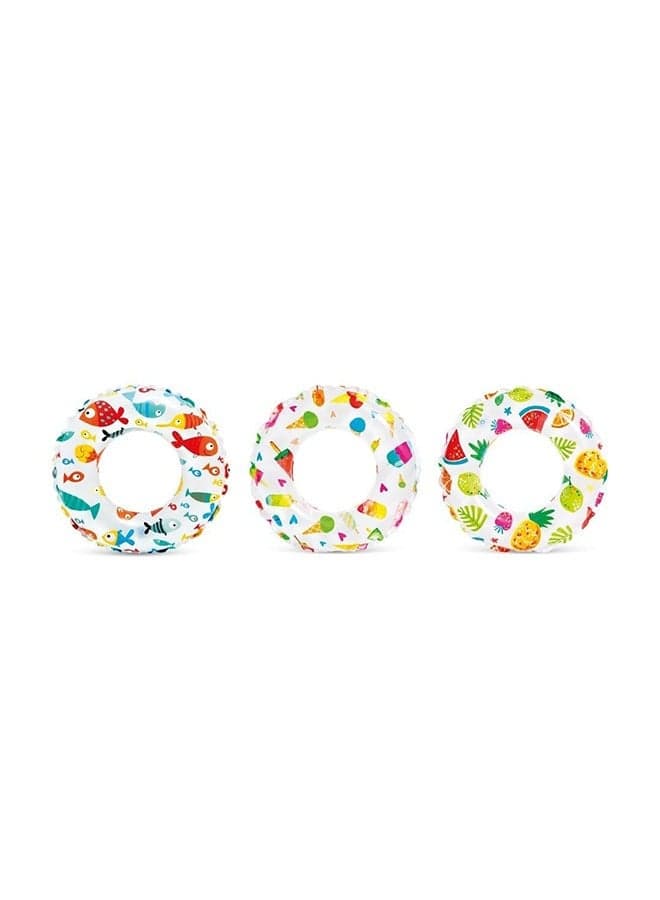 Intex, Lively Print Swim Rings Assorted, 61 cm