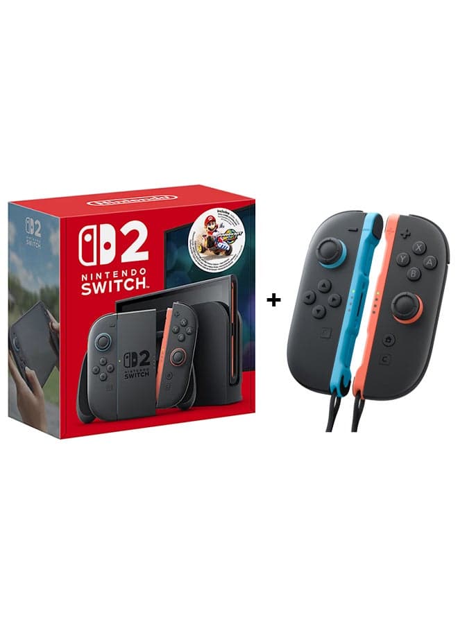 Switch 2 Console + Mario Kart World + Switch2 Joy Con 2 Pair L.Blue/L.Red