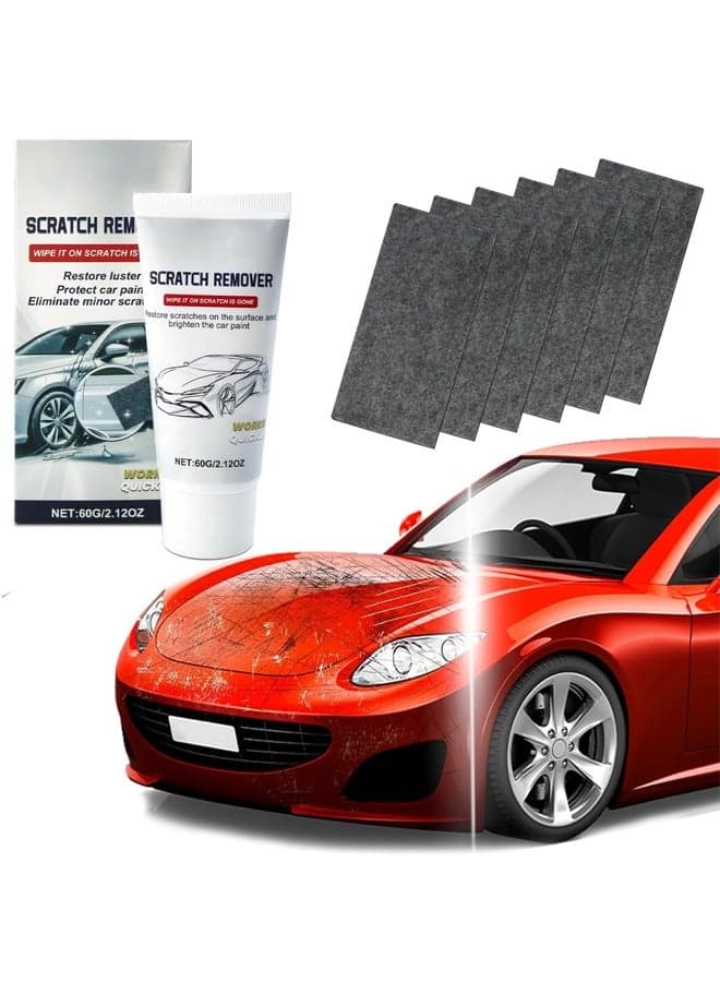 Nano Sparkle Cloth Car Polish Scratches Remover,6PCS Multi-Purpose Nano Magic Cloth Easy to Repair Small Scratched Water Spots Scratch Car Remover for All Car
