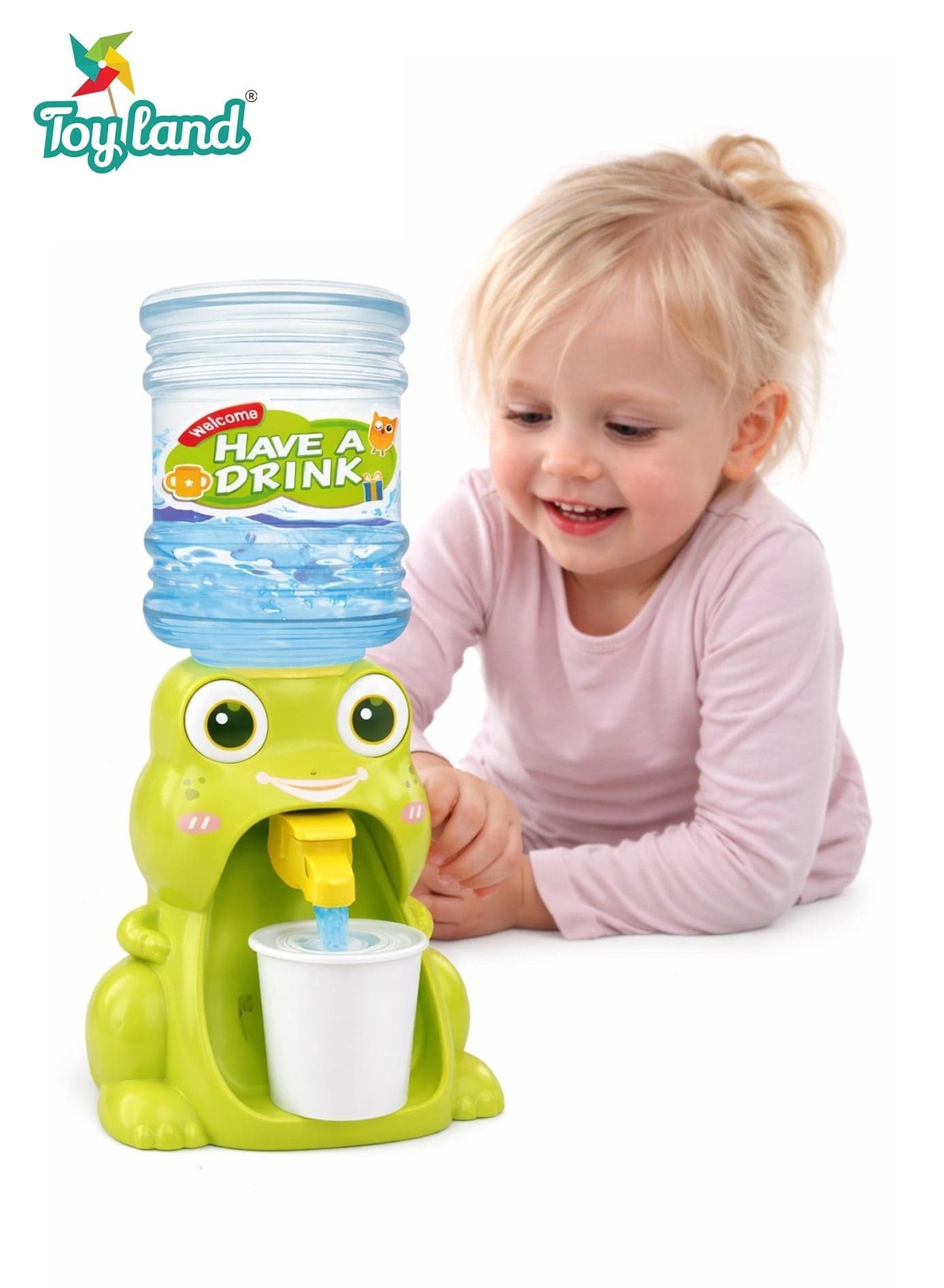 Interactive Frog Drinking Toy with Water Dispenser and Cup for Kids Cute Frog Water Dispensing Play Toy for Children with Cup
