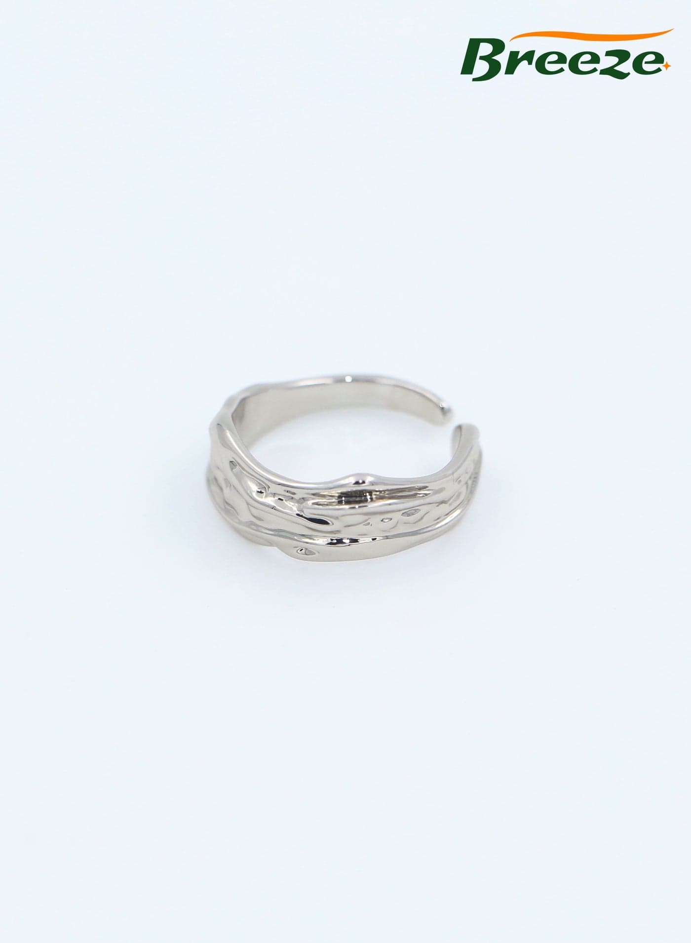 Retro style ring irregular texture hand jewelry high-end fashion personality ring