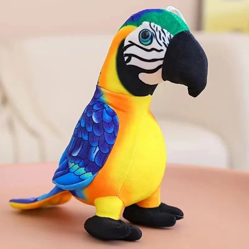 Super Soft Kawaii Macaw Plush Toy – Unisex Cute Stuffed Animal Toys for Kids, Wild Parrot Doll Filled with PP Cotton, Realistic Simulation Macaw Bird Gift