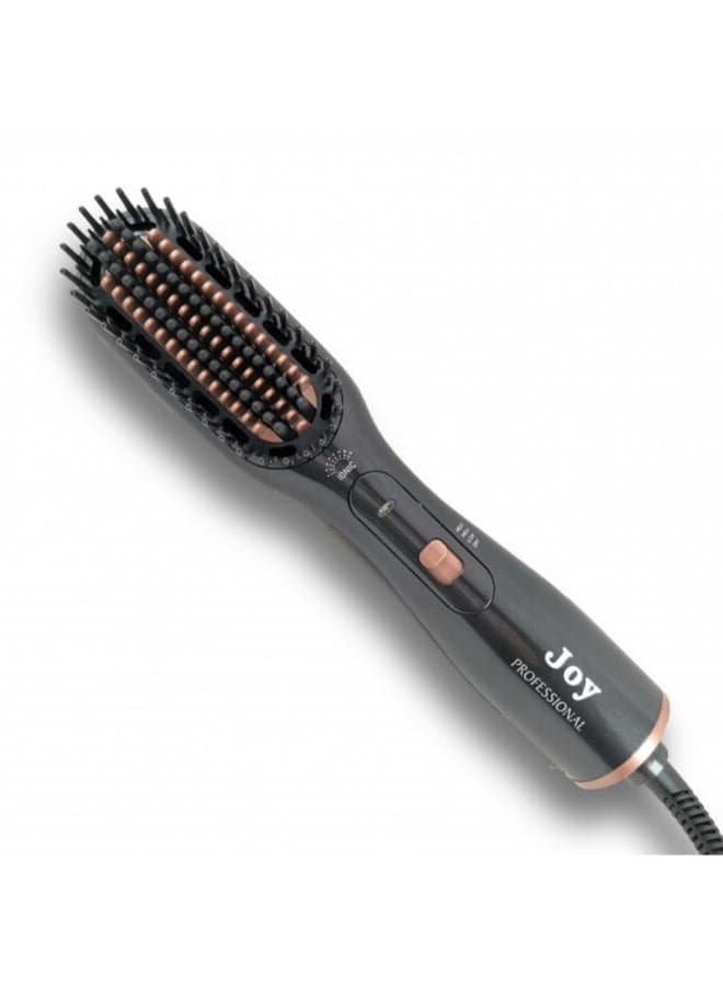 3-In-1 Professional Hair Styling Brush Black/Rose Gold