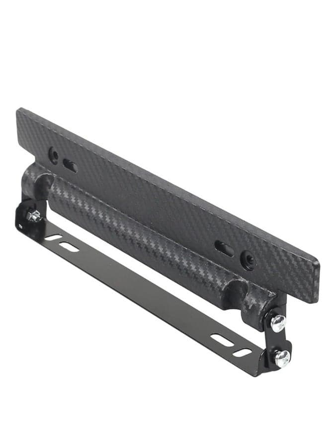 MostNow Car Plate Number Holder,Universal Adjustable Car Number License Plate Frame Holder Car-styling Carbon Fiber Mount Bracket