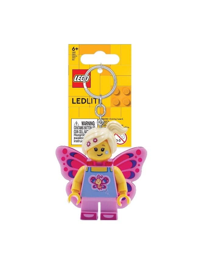 Lego IQ Minifigures Keychain Light Butterfly Girl