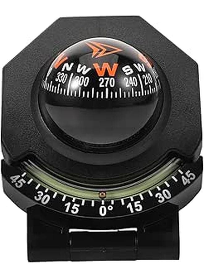 Foldable High Precision Car Compass Ball With Clinometer For Auto Dashboard Marine Navigation