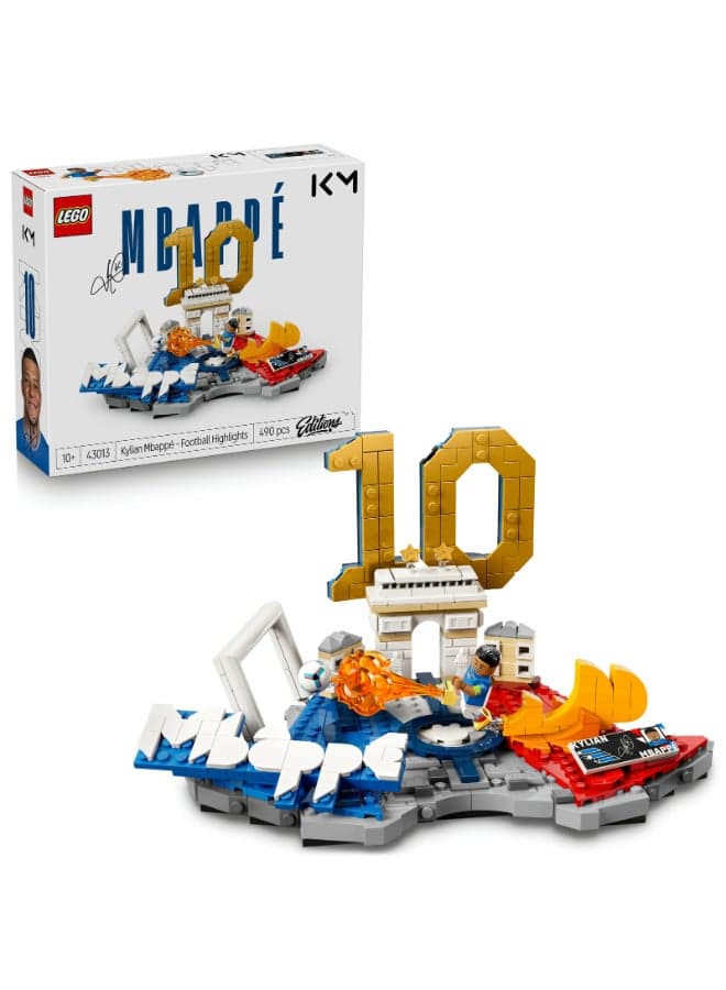 LEGO Editions Kylian Mbappé Soccer Highlights 43013 Building Set (490 Pieces)