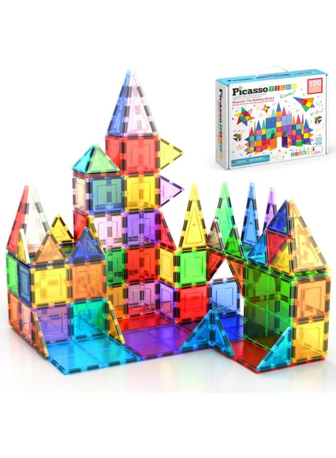 Picasso Magnetic Tiles Building Blocks 100-pieces