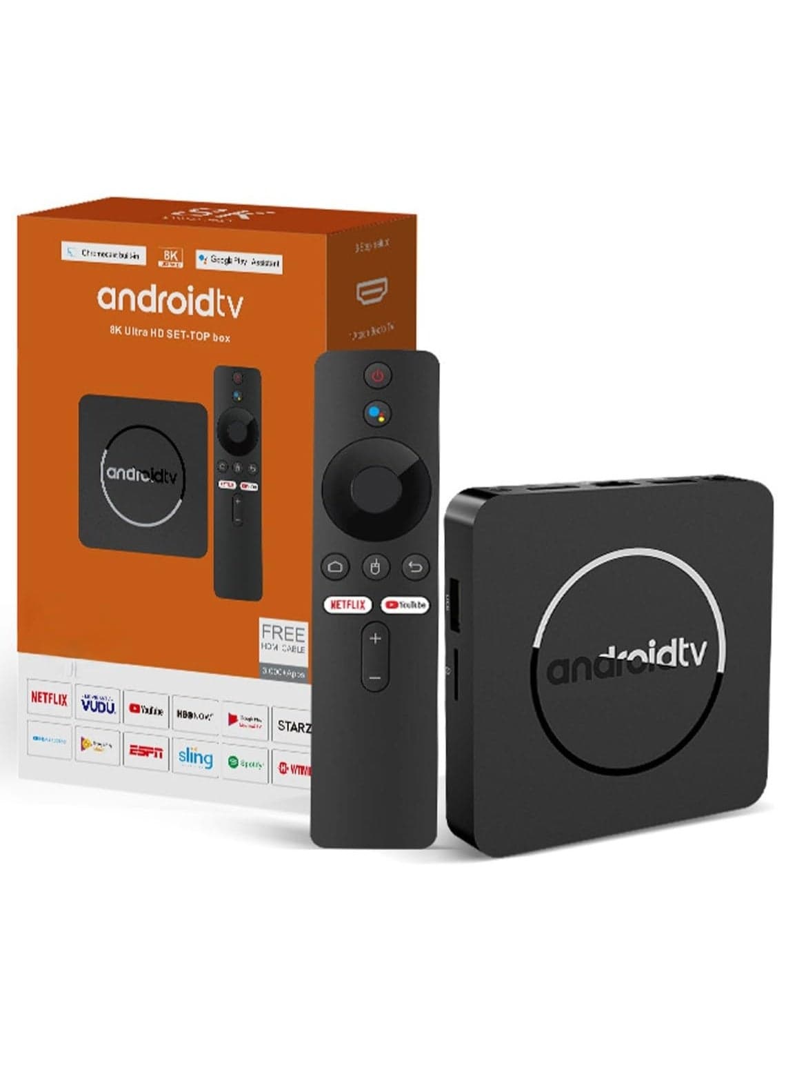 Rk3518 ATV Smart TV Box Android14.0 Quad Core 2.4G /5G Dual Wifi BT 8K HD Media Player 2G 16G Set Top Box