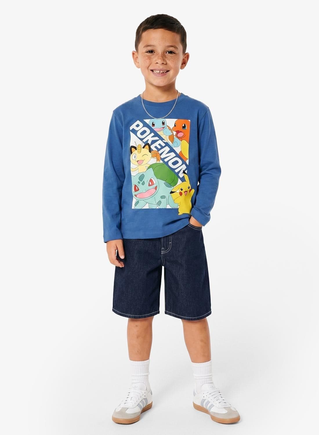 Kids Pokemon Graphic Crew Neck T-Shirt