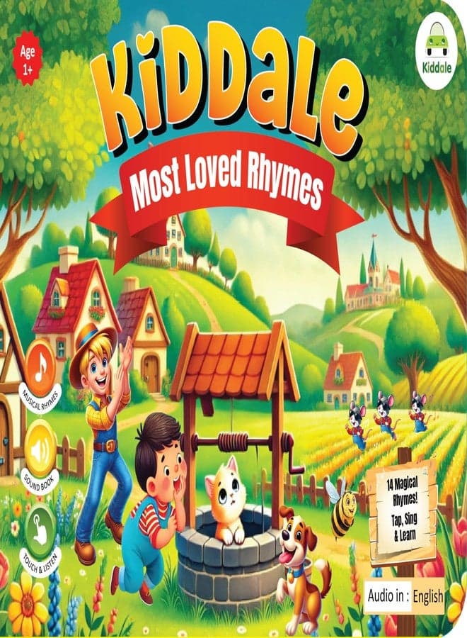Kiddale 14 Most Loved Rhymes Musical HD Sound Book - Fun Learning with Classic Nursery Rhymes for Kids